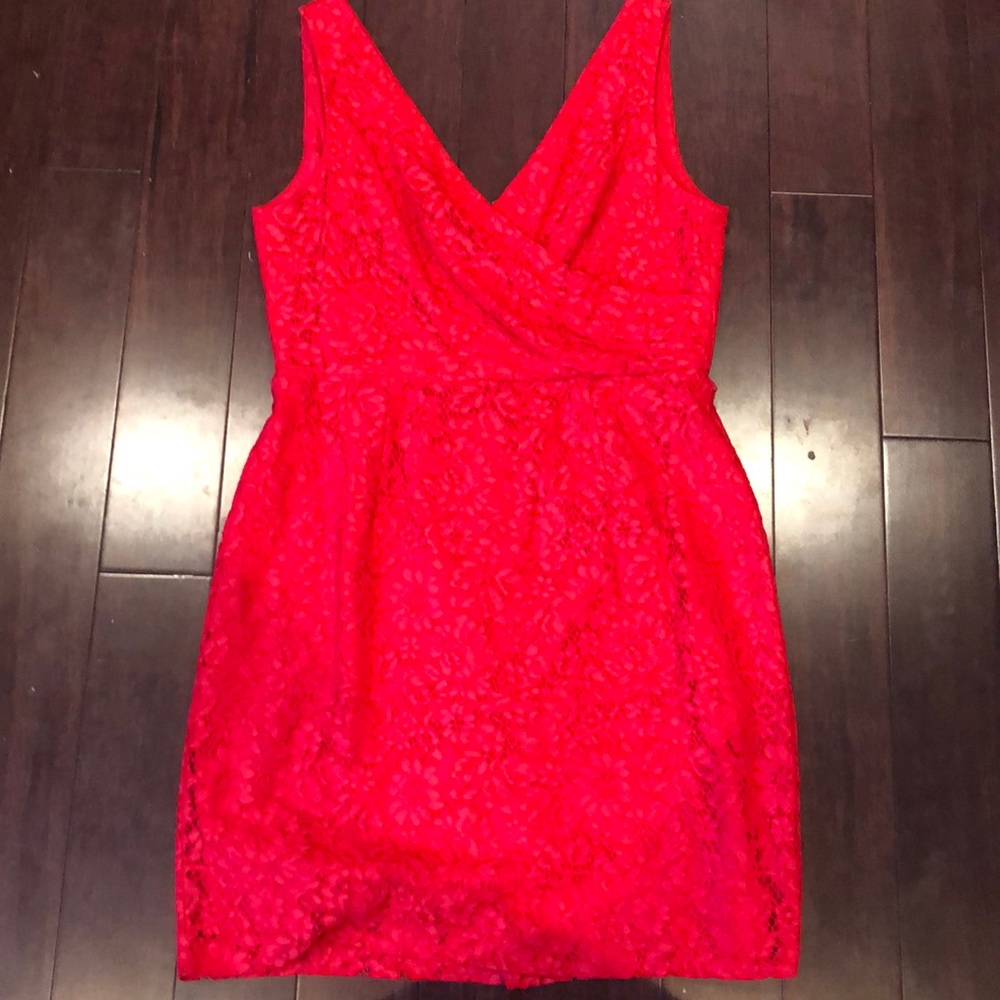 Red Floral Dress